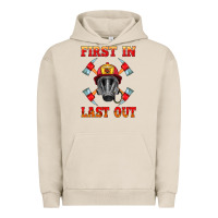Pigment French Oak firefighter face mask with axes Urban Hoodie - HRA Design Shop