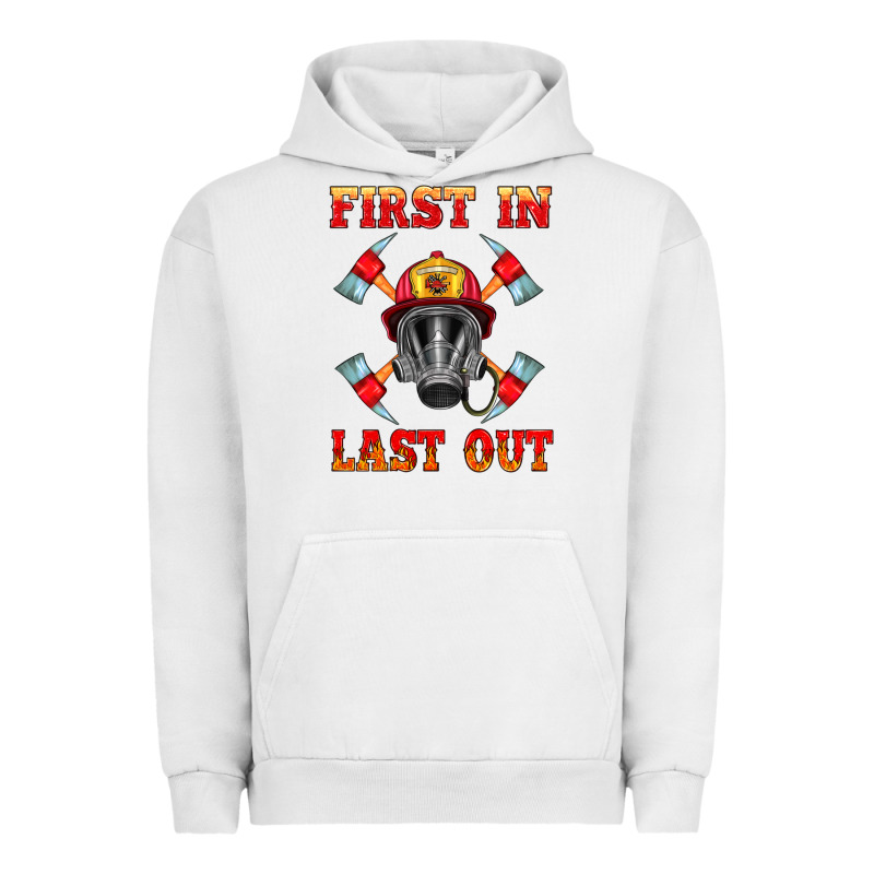 Firefighter Face Mask With Axes Urban Hoodie by HRA Design Shop | Teevron