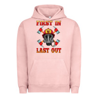 Pigment Salmon firefighter face mask with axes Urban Hoodie - HRA Design Shop