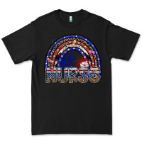 Black american nurse Premium Tee - SublimationCraftShop