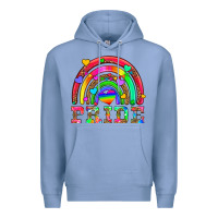 Colony Blue lgbtq pride and rainbow Premium Hoodie - HRA Design Shop