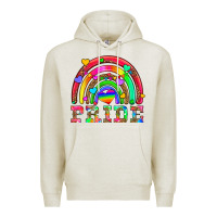 Oatmeal Heather lgbtq pride and rainbow Premium Hoodie - HRA Design Shop