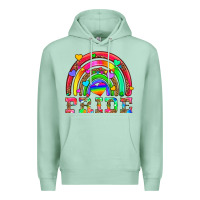Seafoam lgbtq pride and rainbow Premium Hoodie - HRA Design Shop