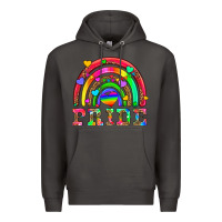 Smoke lgbtq pride and rainbow Premium Hoodie - HRA Design Shop