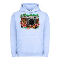 Pigment Grape Ice floral lotus leaf film roll vintage camera Urban Hoodie - FaDigitalArtStudio