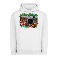 Pigment Lunar Rock floral lotus leaf film roll vintage camera Urban Hoodie - FaDigitalArtStudio