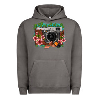 Pigment Tornado floral lotus leaf film roll vintage camera Urban Hoodie - FaDigitalArtStudio