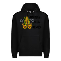 Black america needs farmers Premium Hoodie - CowhideDigitalArt