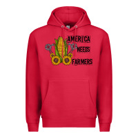 Cardinal america needs farmers Premium Hoodie - CowhideDigitalArt