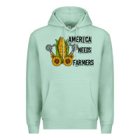 Seafoam america needs farmers Premium Hoodie - CowhideDigitalArt