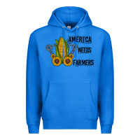 True Royal america needs farmers Premium Hoodie - CowhideDigitalArt