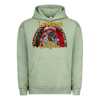Pigment Oil Green la mama mas chingona Urban Hoodie - RacoonDesign