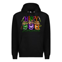 Black happy halloween jar Premium Hoodie - RacoonDesign