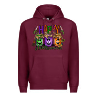 Burgundy happy halloween jar Premium Hoodie - RacoonDesign