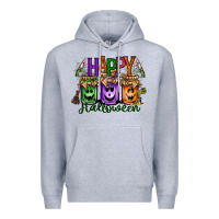 Heather Grey happy halloween jar Premium Hoodie - RacoonDesign