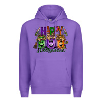 Purple happy halloween jar Premium Hoodie - RacoonDesign