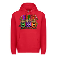 Red happy halloween jar Premium Hoodie - RacoonDesign
