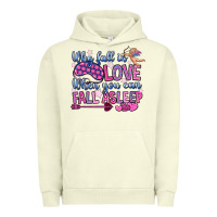 Pigment Pistachio why fall in love when you can fall asleep Urban Hoodie - OliviaCreatesArt