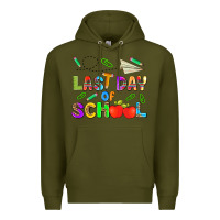 Army Green last day of school Premium Hoodie - HRA Design Shop