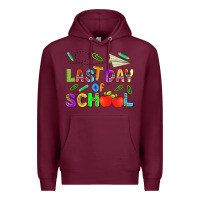 Burgundy last day of school Premium Hoodie - HRA Design Shop