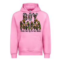 Fuchsia Pink boy nana from son up to son down Urban Hoodie - CowhideDigitalArt