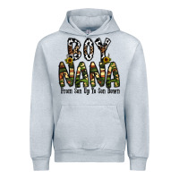 Heather Grey boy nana from son up to son down Urban Hoodie - CowhideDigitalArt