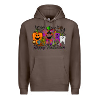 Coffee happy halloween tooth Premium Hoodie - RacoonDesign