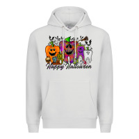 Dove Grey happy halloween tooth Premium Hoodie - RacoonDesign