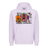 Lilac happy halloween tooth Premium Hoodie - RacoonDesign
