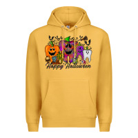 Mustard happy halloween tooth Premium Hoodie - RacoonDesign