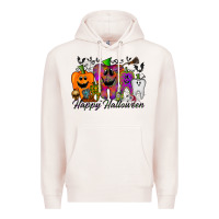 Pale Pink happy halloween tooth Premium Hoodie - RacoonDesign