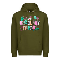 Army Green oncology nurse Premium Hoodie - AdoDesignShop