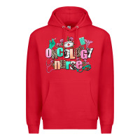 Red oncology nurse Premium Hoodie - AdoDesignShop