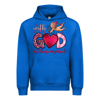 Cobalt with god all things are possible Urban Hoodie - OliviaCreatesArt