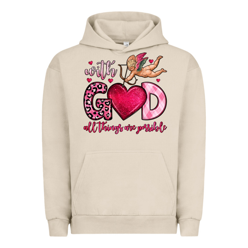 With God All Things Are Possible Urban Hoodie by OliviaCreatesArt | Teevron