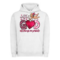 Pigment Lunar Rock with god all things are possible Urban Hoodie - OliviaCreatesArt