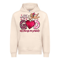 Sandshell with god all things are possible Urban Hoodie - OliviaCreatesArt