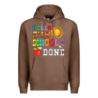 Chestnut hello sun schools done Premium Hoodie - HRA Design Shop