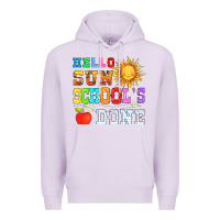 Lilac hello sun schools done Premium Hoodie - HRA Design Shop
