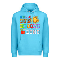Ocean Blue hello sun schools done Premium Hoodie - HRA Design Shop