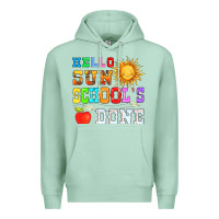 Seafoam hello sun schools done Premium Hoodie - HRA Design Shop