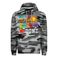 Slate Camo hello sun schools done Premium Hoodie - HRA Design Shop