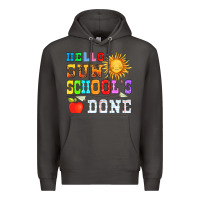 Smoke hello sun schools done Premium Hoodie - HRA Design Shop