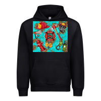 Black firefighter elementary Urban Hoodie - HRA Design Shop
