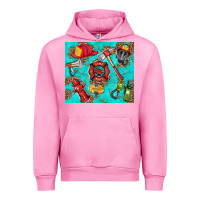 Fuchsia Pink firefighter elementary Urban Hoodie - HRA Design Shop