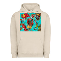 Pigment French Oak firefighter elementary Urban Hoodie - HRA Design Shop