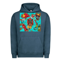 Pigment Midnight Navy firefighter elementary Urban Hoodie - HRA Design Shop