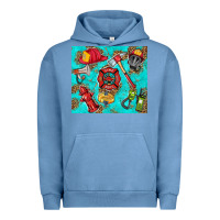 Pigment Pebble Blue firefighter elementary Urban Hoodie - HRA Design Shop