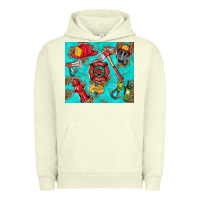 Pigment Pistachio firefighter elementary Urban Hoodie - HRA Design Shop