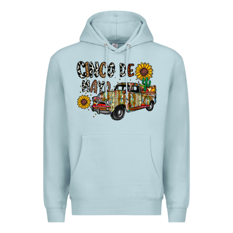 Cinco De Mayo Truck Premium Hoodie by CowhideDigitalArt | Teevron